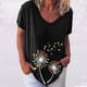 thumbnail image 2 of Elegante mujer con cuello en V estampado camiseta blusa Tops sudadera OAVQHLG3B Store  lin121212, 2 of 4