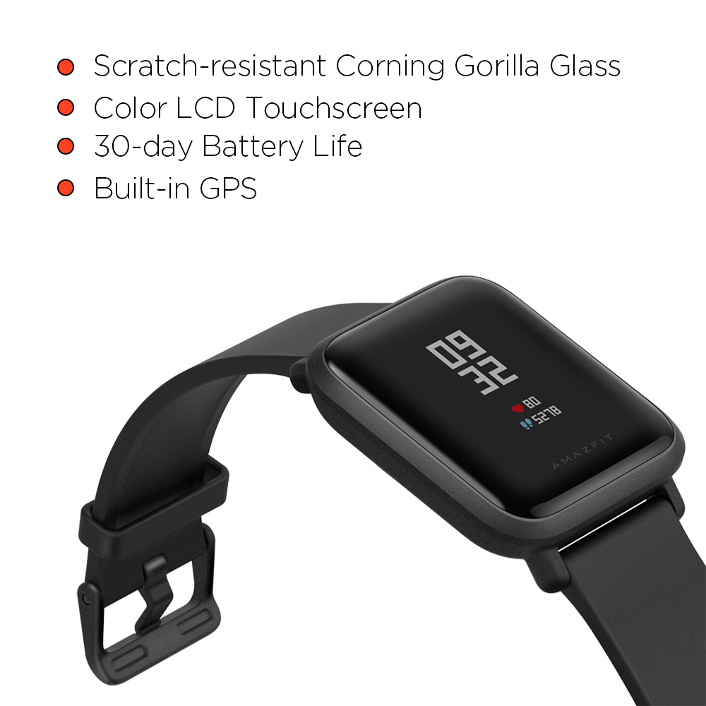 Amazfit Bip Smartwatch by Huami (A1608 Black) - image 2 of 9