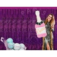 thumbnail image 4 of 3.25 X 6.7 Ft Purple Foil Fringe Curtain, Tinsel Curtain Backdrop, Wall Backdrop For Party, Purple Birthday Decorations, Purple Party Decorations, Photo Booth Backdrops, Party Backdrop Curtains, 4 of 5