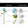 thumbnail image 2 of Künstliche Hortensie Blumen, 11 Zoll Seide Pompon Chrysantheme Kugel Blumen für Hausgarten Party Büro Dekoration, Braut Hochzeitssträuße, Blumenschmuck, Mittelstücke(12 Stück, Weiß) Zhivalor MZQ-1321-2, 2 of 7
