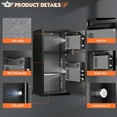 thumbnail image 4 of 6.0 Cu ft Extra Large Home Safe Box Fireproof Waterproof, Digital Home Security Safe Box with Deposit Slot & Metal Storage Box, Soft Lining Money Safe with Backlit Keypad & Dual Alarm for Home Office, 4 of 7