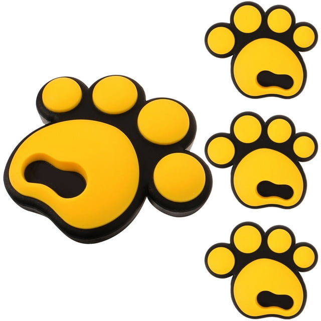 OULII 4Pcs Yellow Snowboard Stomp Pad Nonslip Stickers Anti Slip Cushion Outdoor Sports Accessory