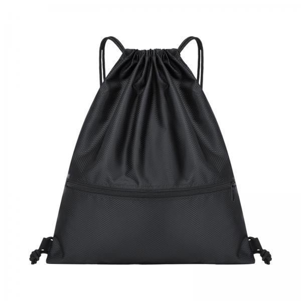 2x Mochila Deportiva Con Cordón Mochilas Casuales Para Mochilerismo Vacaciones Viajes Negro