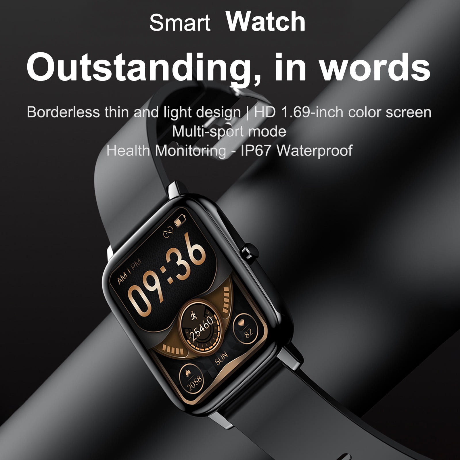 Smart Watch Fitness Tracker with 1.69 Touch Screen Step Calorie Counter Activity Tracker Watch Walmart