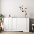 thumbnail image 2 of Llinc Store Sideboard Buffet Cabinet with Storage, Modern Kitchen Buffet Storage Cabinet with Drawer and Doors, Large Coffee Bar with Adjustable Shelves for Kitchen, White, 2 of 9