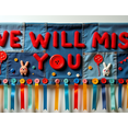 thumbnail image 4 of Shiny Golden We Will Miss You Banner Party Decoration Background Balloons Streamers Bunting for Farewell Party Retirement Party Departure Celebration Photography Props, 4 of 8