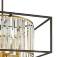 thumbnail image 3 of Possini Euro Design Milne 20" Modern Pendant Chandelier Ceiling Light Fixture Dining Room Over Table 5-Light Oiled Bronze and Burnished Brass Finish, 3 of 9