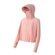 thumbnail image 2 of Ropa de protección solar para mujer Sunnimix Abrigo Capa elástica Outwear Jersey con máscara Rosado, 2 of 8