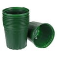 thumbnail image 1 of Unique Bargains 9'' Plastic Plant Nursery Pots Flower Starting Container, Green 10 Pack, 1 of 7