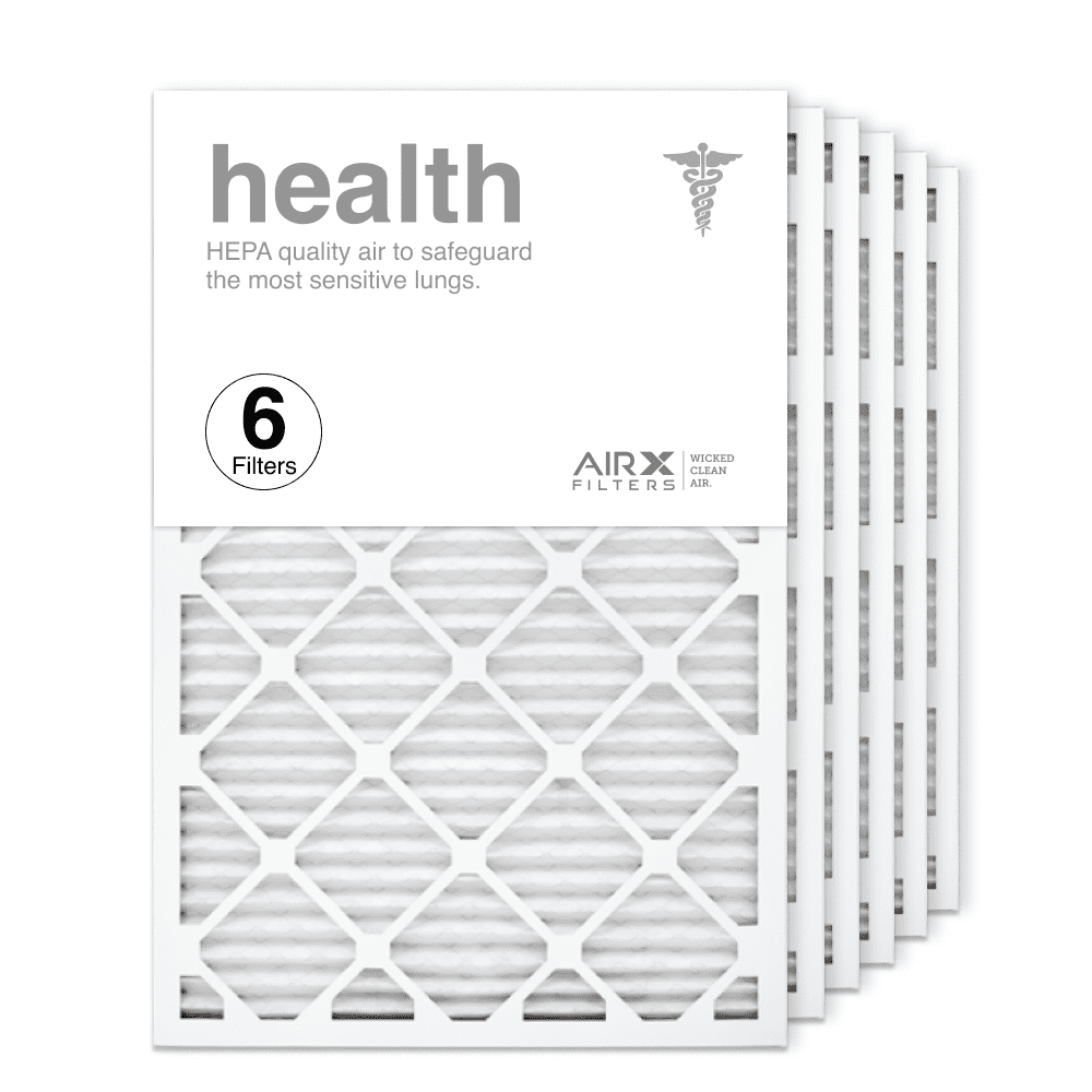 Made in the USA Health 6-Pack AIRx Filters 25x25x1 Air Filter MERV 13 Pleated HVAC AC Furnace Air Filter Made in the USA Health 6-Pack AIRx Filters 25x25x1 Air Filter MERV 13 Pleated HVAC AC Furnace Air Filter