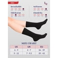 thumbnail image 7 of Hugh Ugoli Women's Bamboo Diabetic Ankle Socks, Thin, Loose Fit, Seamless Toe, 4 Pairs, Black, Size: 9-12, 7 of 7