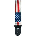 thumbnail image 2 of Perri's Leathers 2" Polyester Guitar Strap with Leather Ends, USA Flag #2, 2 of 2