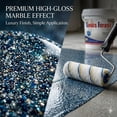 thumbnail image 2 of Epoxy Colored Sand Floor Paint, Louis Forest Epoxy Floor Paint, Louis Forest Floors Paints, High Gloss Marble Effect Garage Coating for Both Interior and Exterior Applications, 2 of 8