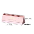 thumbnail image 2 of Small Desk Calendar 2025 Mini Desk Calendar Horizontal Solid Color Office Daily Planner Self-Discipline Punch Card Book Desktop Ornament the Office Ornaments Christmas,Mini Desk Calendar, 2 of 7