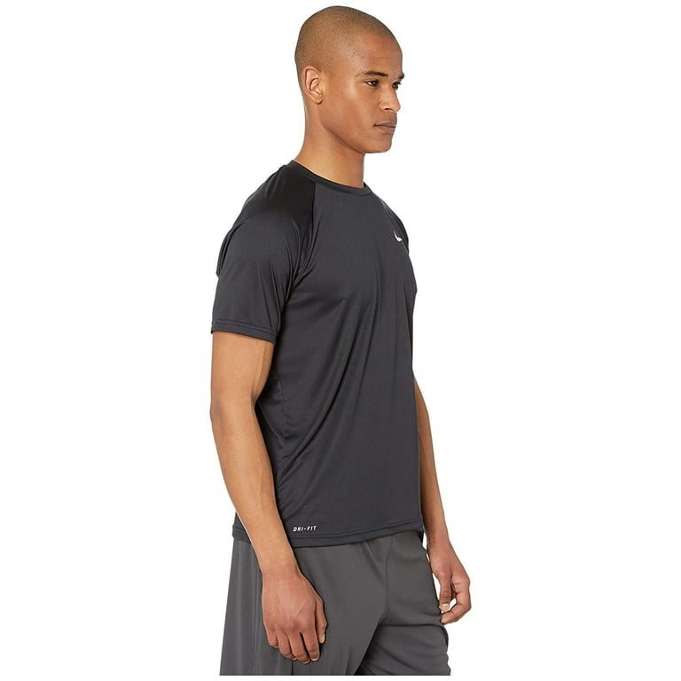 Nike Essential Short Sleeve Hydroguard Black, Men's, Size: XL