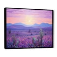 thumbnail image 2 of Designart "Purple Cactus Scenery I" Cactus Floater Framed Canvas Wall Art, 2 of 5