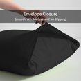 thumbnail image 4 of Kelnaro 2 Pack Microfiber Body Pillowcase 20x54 Inches, Envelope Closure Wrinkle Resistant Soft Body Pillow Cover All Season, Black, 4 of 5