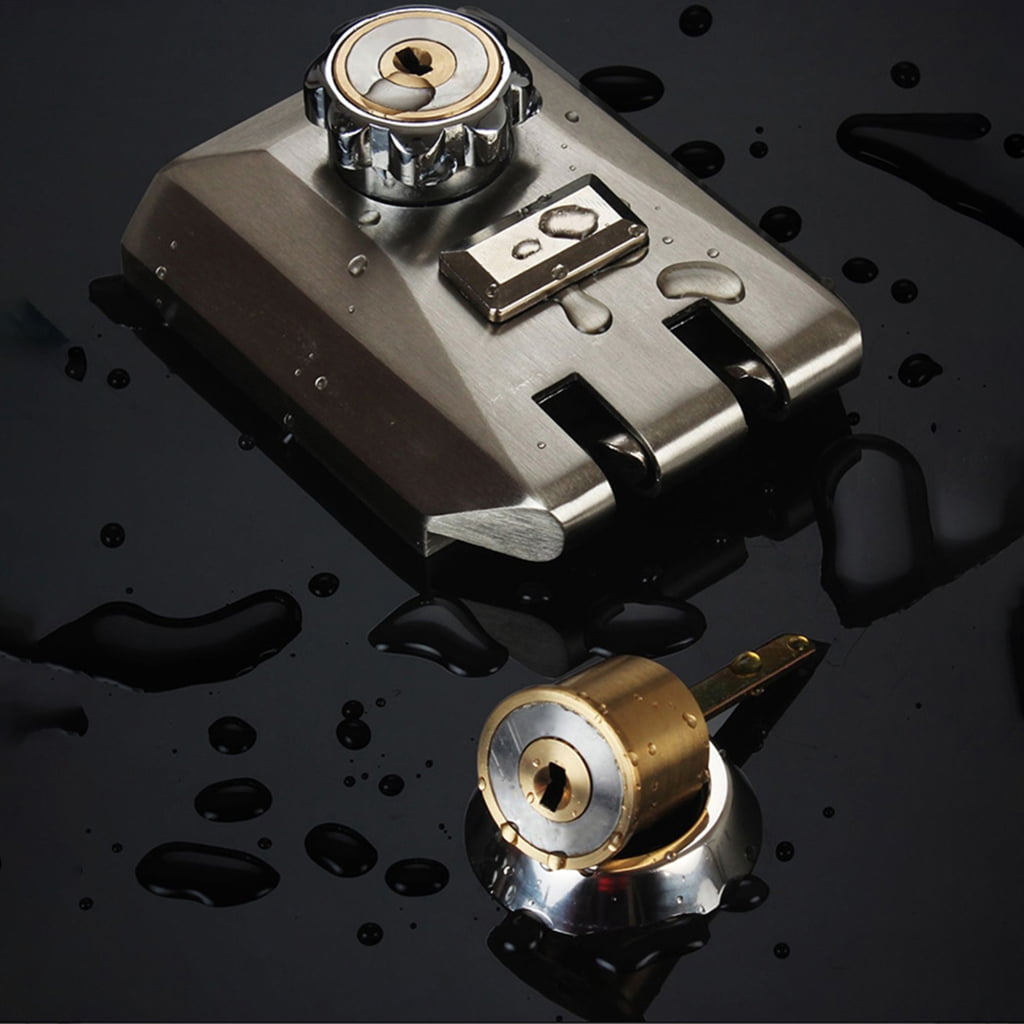 Cylinder Dead Bolt Lock AntiTheft Door Lock with Key Single Cylinder Exterior Door Gate Lock Door Hardware Enduring