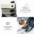 thumbnail image 4 of TEAHOO X STQ Winter Snow Boots for Women Cold Weather Duck Boots All Black 8, 4 of 7