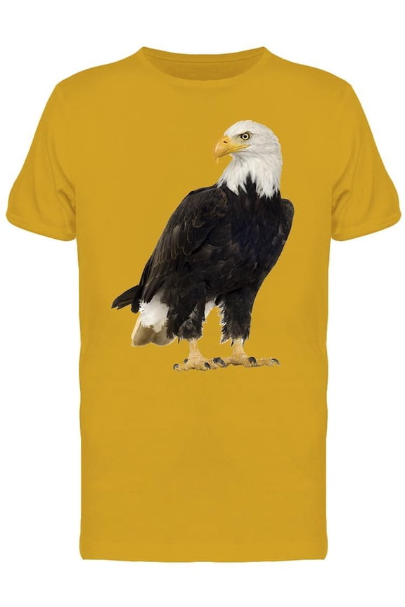 Adult Bald Eagle: Sitting T-Shirt Men -Image by Shutterstock, Male Small