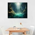 thumbnail image 2 of Nawypu Deep Blue Underwater Cave (Picture Poster Ocean Sea Scuba Diving) 1416 Poster Canvas Prints Wall Art For Home Office Decorations With Framed, 2 of 4