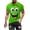hgg279-Green, variant on Men Funny Cartoon Face Print T-Shirts Short Sleeve Casual Novelty Tees Shirts for Streetwear Party