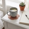 thumbnail image 4 of Rose Hollow Out Non-Slip Coaster - Decorative Bar Coffee Mug Mat - Home Kitchen Tabletop Accent(Rose Gold), 4 of 6