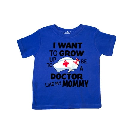 

Inktastic I Want To Grow up To Be a Doctor Like My Mommy Gift Toddler Boy or Toddler Girl T-Shirt