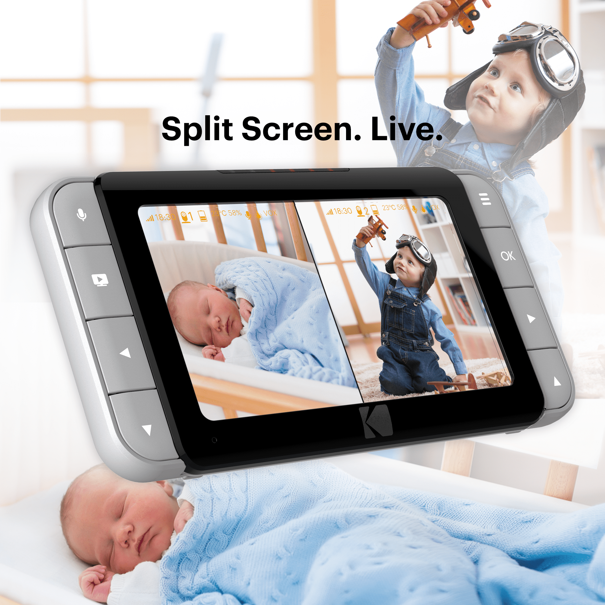 baby monitor with app and parent unit