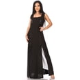 thumbnail image 5 of Sakkas Riva Women's Sleeveless Chemise + Over Dress Medieval Celtic Renaissance - Black - L/XLP, 5 of 5