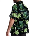 thumbnail image 3 of Saint Patrick's Day Men's Short Sleeve Poplin Button Down Shirts - Casual Printed Summer Beach Tops for Men, 3 of 6