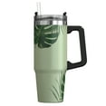 thumbnail image 2 of Outdoors Professional 30-Oz. Stainless Steel Double-Walled Insulated Tumbler with Straw (Tropical Green), OUTD9218, 2 of 8
