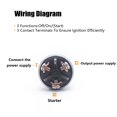 thumbnail image 4 of Interruptor de encendido Mankk, 3 cables, 12 V, arranque de motor universal, 4 of 7