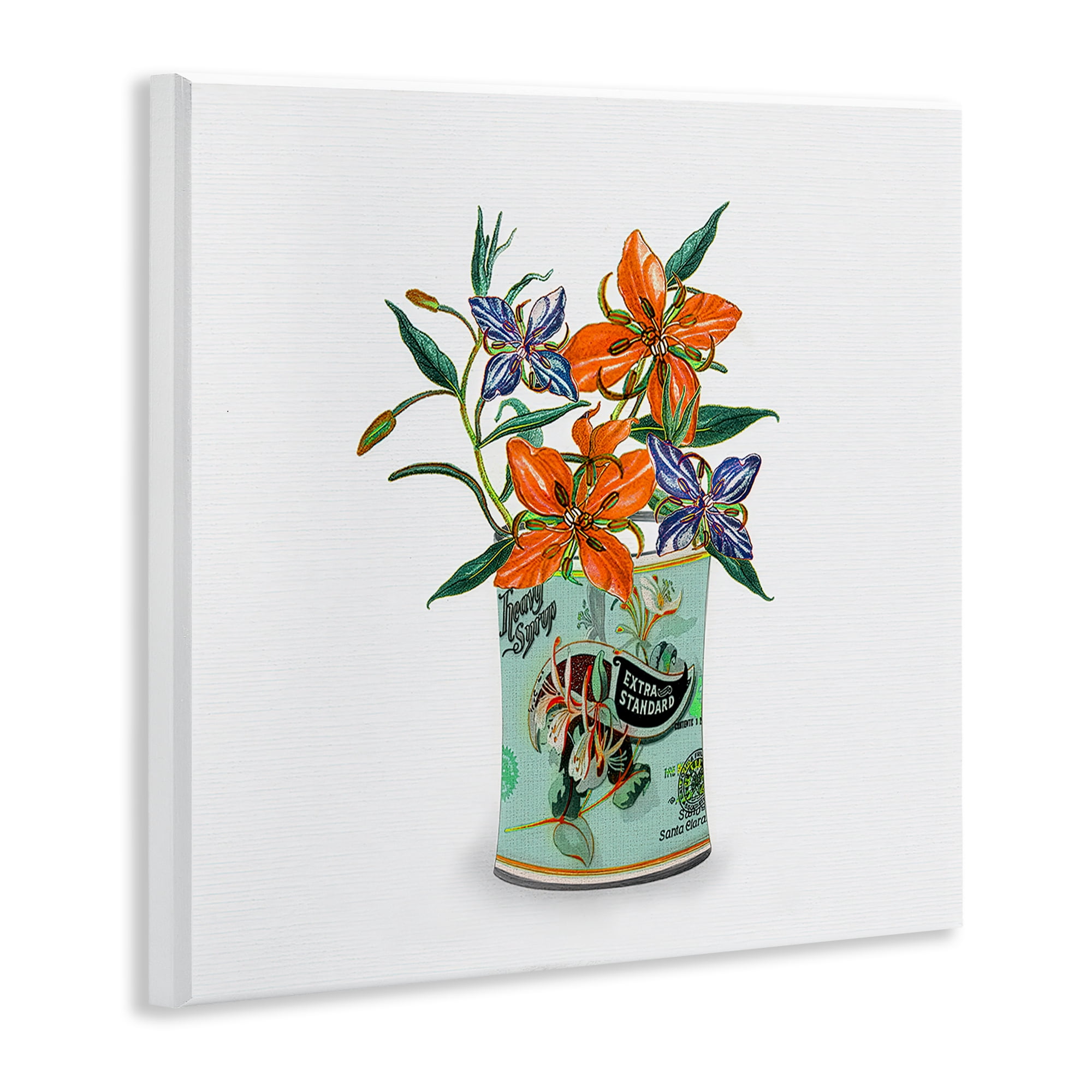 Stupell Industries Lilies in Retro Tin Wall Plaque Art, design by Val Rhodes