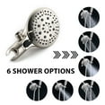 thumbnail image 4 of Shower Head,Classic High Pressure Single Handle 6-Spray Patterns Rain shower Head with Handheld Shower,Brushed Nickel, 4 of 4