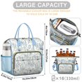 thumbnail image 5 of Watercolor Flower Pattern Lunch Bag - Large Insulated & Leakproof Tote for Women/Men, Multi-Pocket Thermal Design, 5 of 6