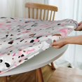 thumbnail image 5 of muroi Watercolor Cherry with Twig Round Fitted Tablecloth with Elastic Protector Table Kitchen Dinner Waterproof Oil-Proof Table Covers Fits 40"-44", Small, 5 of 6
