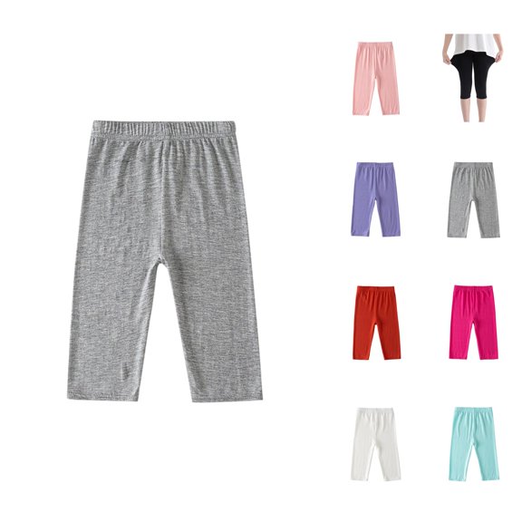 Kids Clothes Girl Pants Girls Athletic Shorts Capri Leggings Kids Running Pants Shorts Workout Tights Cropped Pants Shorts Pants
