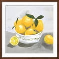 thumbnail image 2 of Art.com Lemons Art Print by Isabelle Z, Brown Frame Wall Art, 29" x 29", 2 of 5