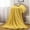 Yellow, variant on YiBai 100*150cm Super Soft Warm Solid Warm Fleece Blanket Throw Rug Sofa Bedding