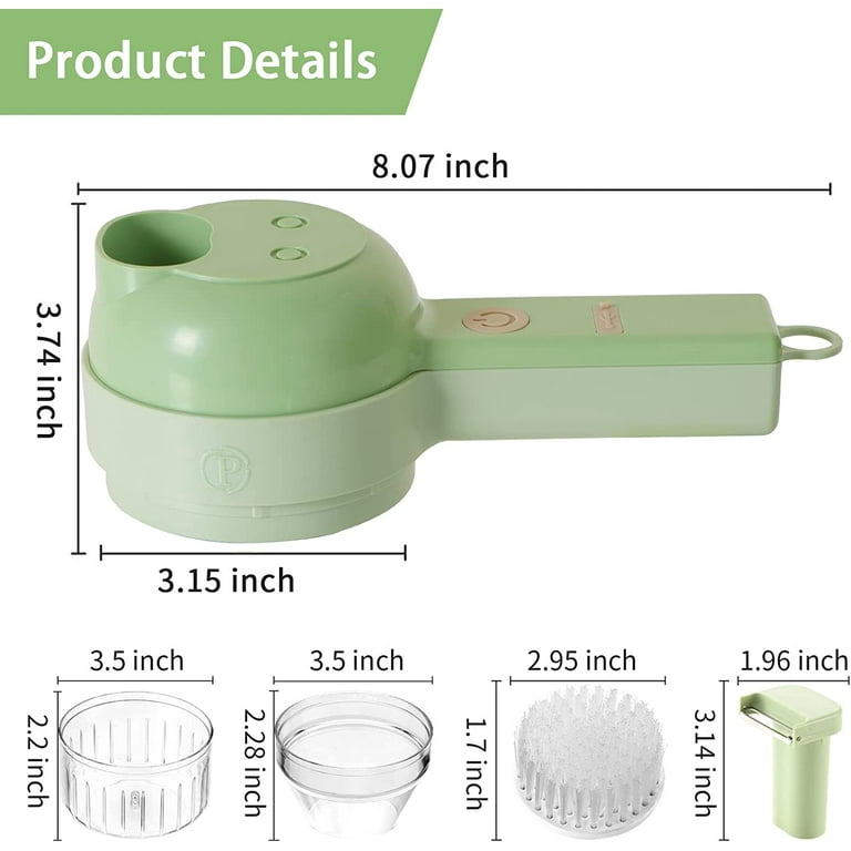 Multifunctional Vegetable Cutter, Chopper, Grater & Slicer, with 4 Typ –  GizModern