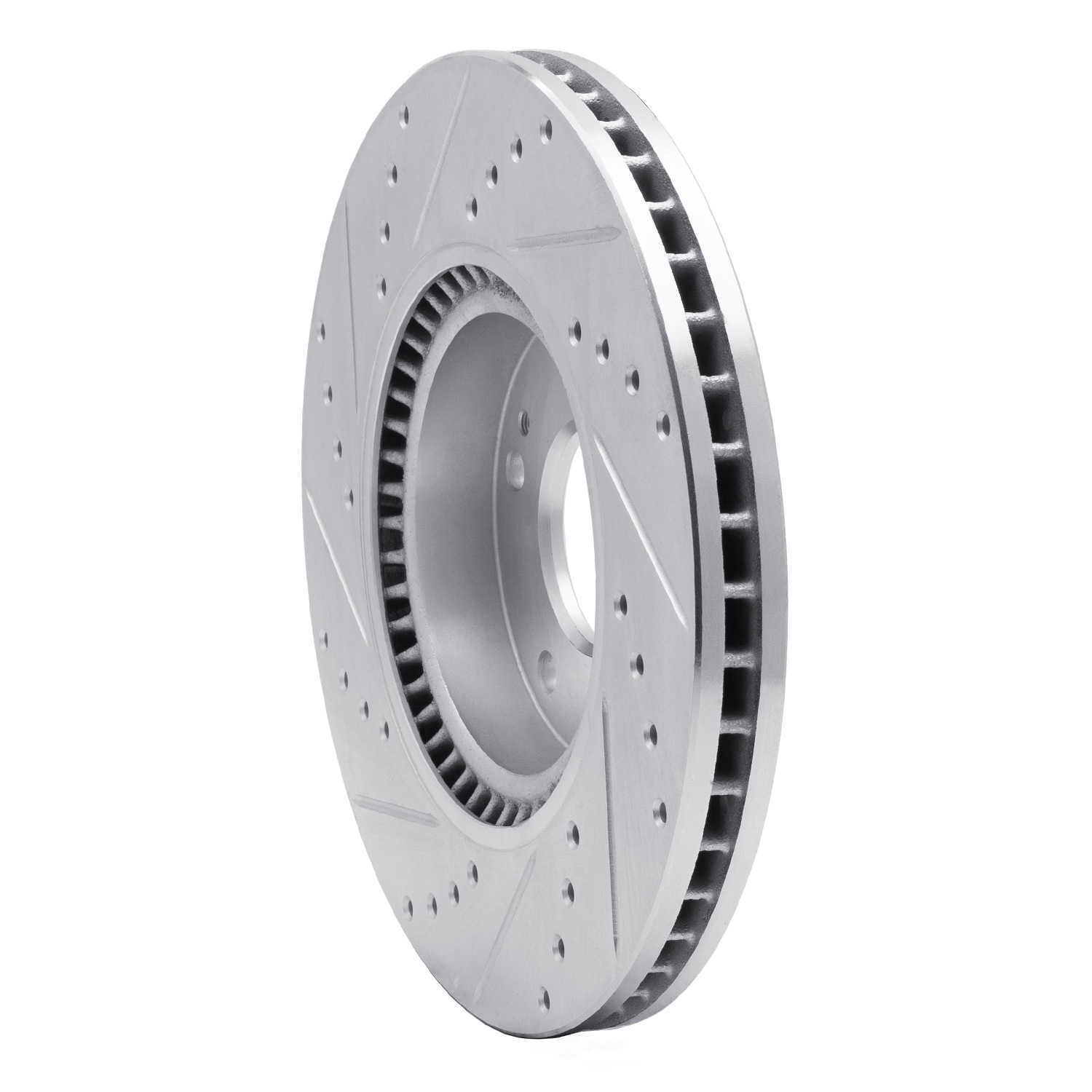 Dynamic Friction Company 631-03020R DFC Brake Rotor - Drilled And Slotted - Silver