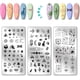 thumbnail image 1 of Juego de 3 placas para estampar uñas con diseño de luna y sol, plantillas para arte de uñas con adivinación, plantillas de arte misterioso, placas de acero inoxidable con imágenes., 1 of 7