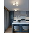 thumbnail image 3 of Afx METC15L30D1SN Metropolitan 16" Wide Led Semi-Flush Ceiling Fixture - Nickel, 3 of 5