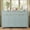 Cyan, variant on Modern Wave-Pattern Sideboard Cabinet with 2 Drawers & 4 Doors, Adjustable 3-Shelf Storage, Aluminum Arc Handles, Scandinavian Design, 3 Colors - Stylish Living Room & Entryway Organizer