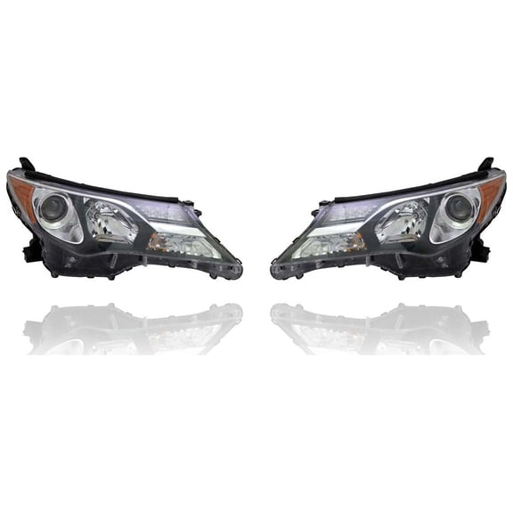 Headlight Assembly - Depo Fit/For 8113042592, 8117042592 13-15 Toyota RAV4 (Japan-Build Only) - Pair, Left Driver   Right Passenger Set), CAPA