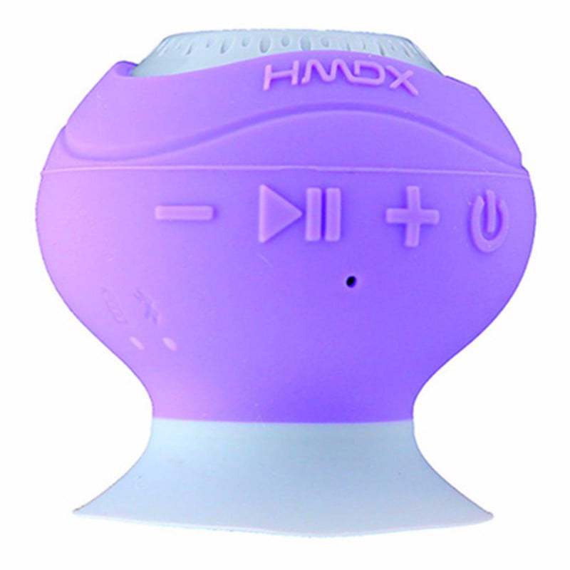 HMDX HX-P120PU HoMedics Neutron Wireless Suction Speaker Purple 