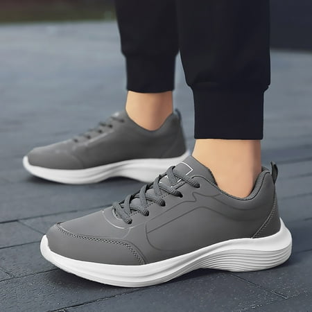 

Vedolay Platform Sneakers Shoes for Men Business Flatform Fashion Flats Sneakers Gray 10
