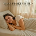 thumbnail image 6 of Sacred Thread Rayon Derived from Bamboo Sheets Twin XL Size, 18'' Deep Pocket Cooling Sheets for Hot Sleepers, 4 PC Cooling Sheets (Twin XL Size) (Antarctica), 6 of 9