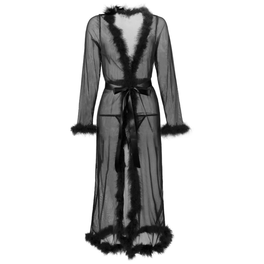 black maxi nightdress